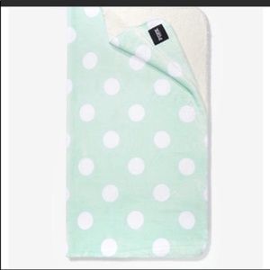 Mint Polka Dot Sherpa